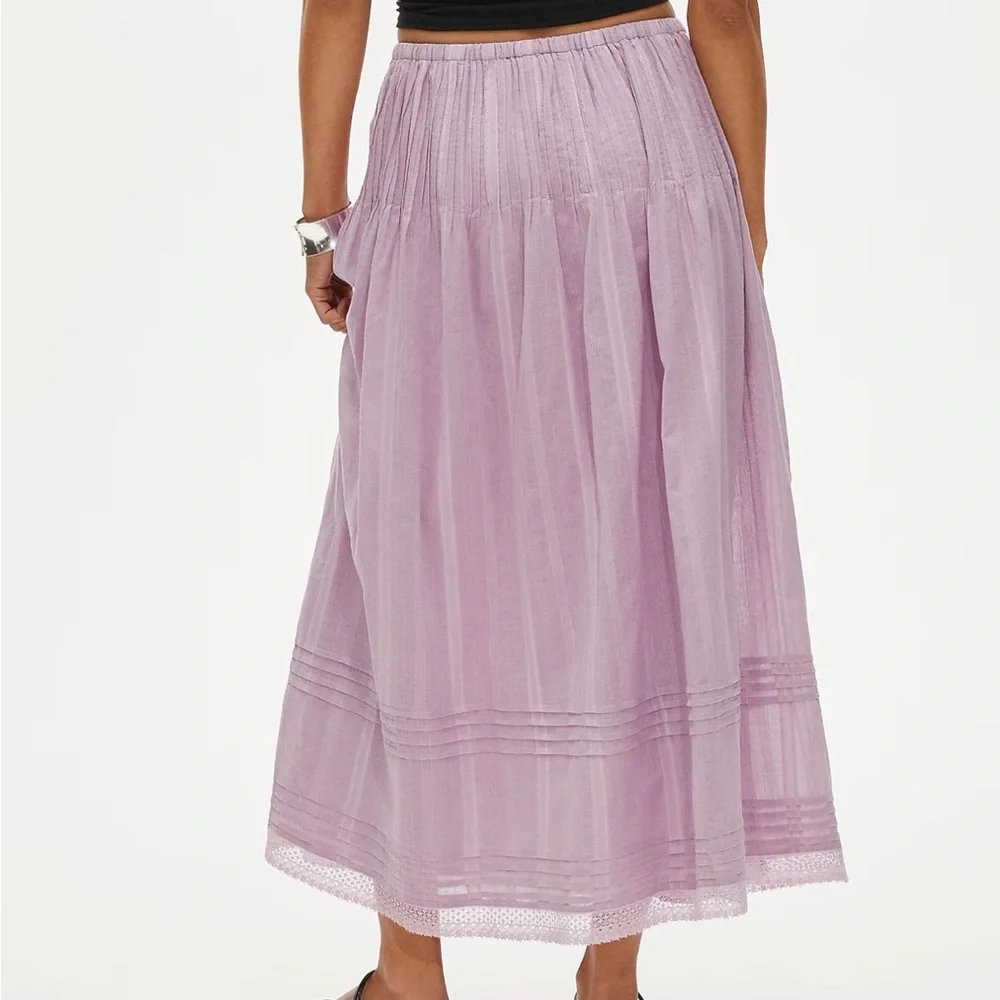 J. Crew midi skirt in embroidered dobby